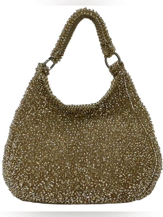 Anteprima Handbags - ANTEPRIMA Champagne Gold Wire Shoulder Bag with Padded Handle